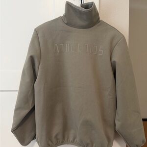 adidas Mens Fear Of God Athletics Mock Neck Sweatshirt Casual size medium clay